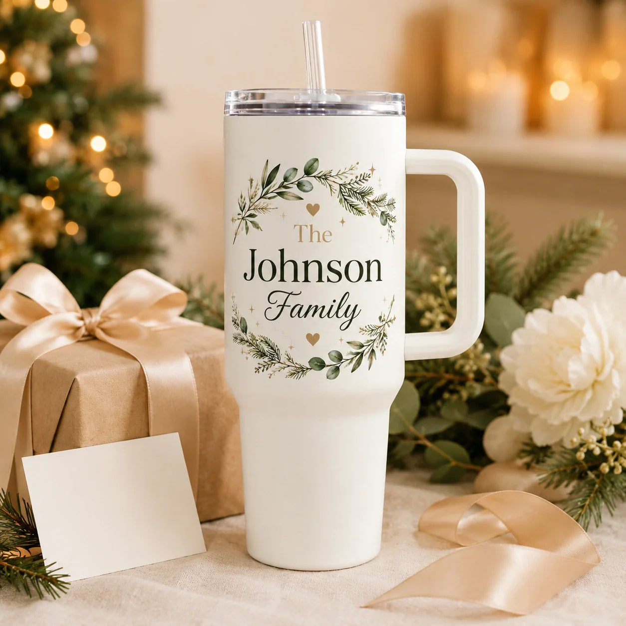 Personalized Family Name Tumbler – Birthday or Christmas Gift